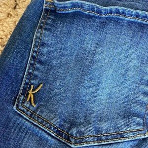 EUC Kut From The Kloth Katy Boyfriend Designer Blue Jeans Size 12 Inseam 30 1/2